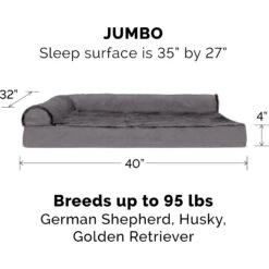 FurHaven Plush Deluxe Chaise Memory Top Cat & Dog Bed With Removable Cover -Blue Buffalo || ROYAL CANIN || Wellness Sales 242789 PT1. AC SS1800 V1703800306