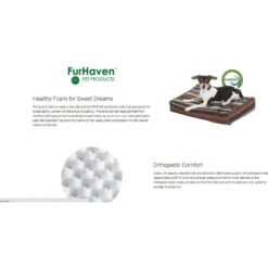 FurHaven Orthopedic Plush & Suede Sofa Dog & Cat Bed & Blanket, Gray, Large -Blue Buffalo || ROYAL CANIN || Wellness Sales 242797 PT8. AC SS1800 V1598309870