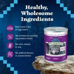 Blue Buffalo Wilderness Beef & Chicken Grill With Oats & Barley Adult Wet Dog Food -Blue Buffalo || ROYAL CANIN || Wellness Sales 242855 PT5. AC SS1800 V1628005286