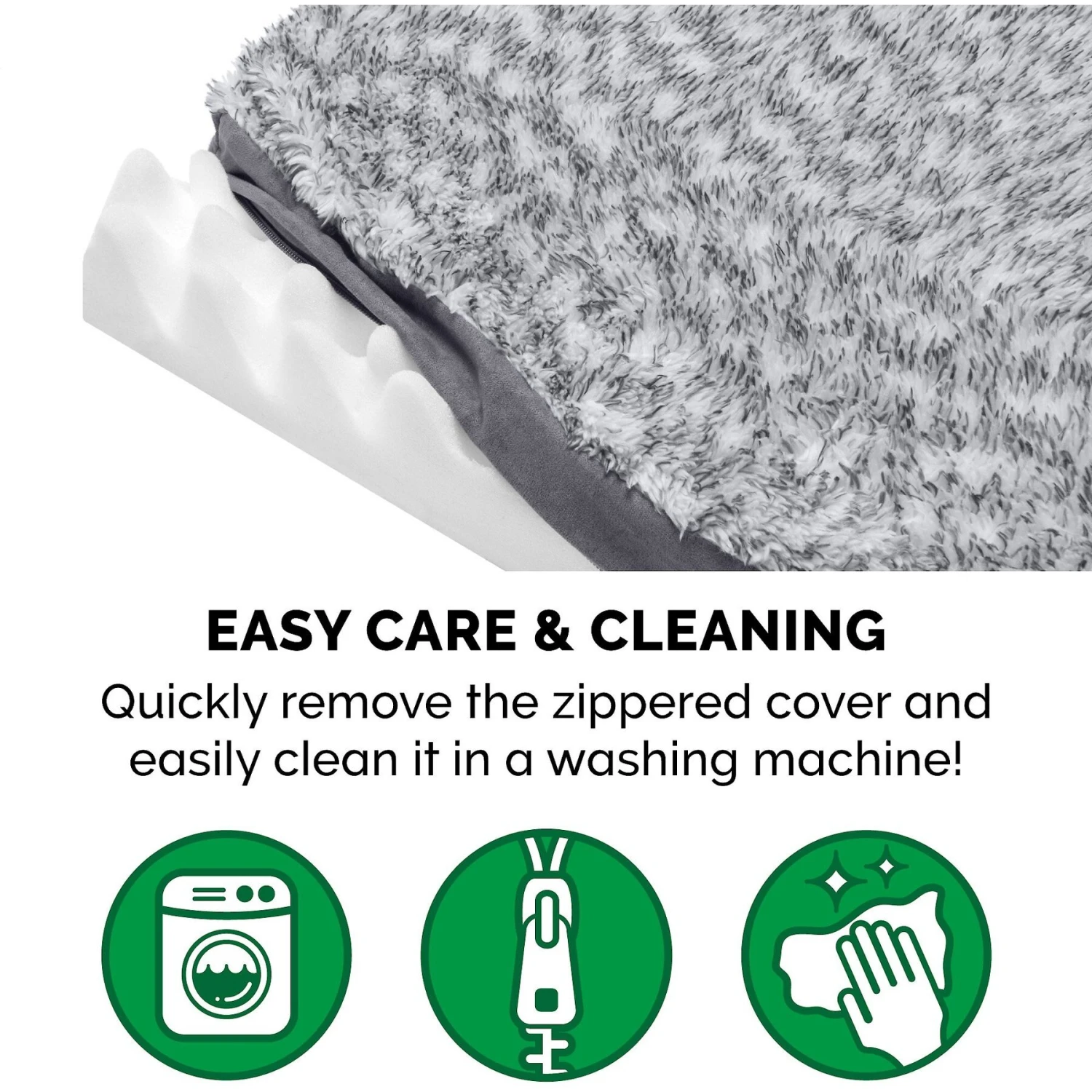 FurHaven Faux Fur & Suede Deluxe Orthopedic Dog & Cat Mattress 10 FurHaven Faux Fur & Suede Deluxe Orthopedic Dog & Cat Mattress - Image 8