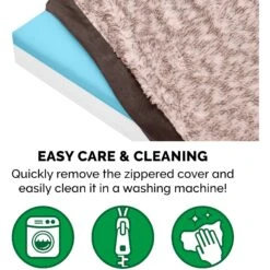 FurHaven Faux Fur & Suede Deluxe Cooling Gel Dog & Cat Mattress -Blue Buffalo || ROYAL CANIN || Wellness Sales 244356 PT7. AC SS1800 V1602825682