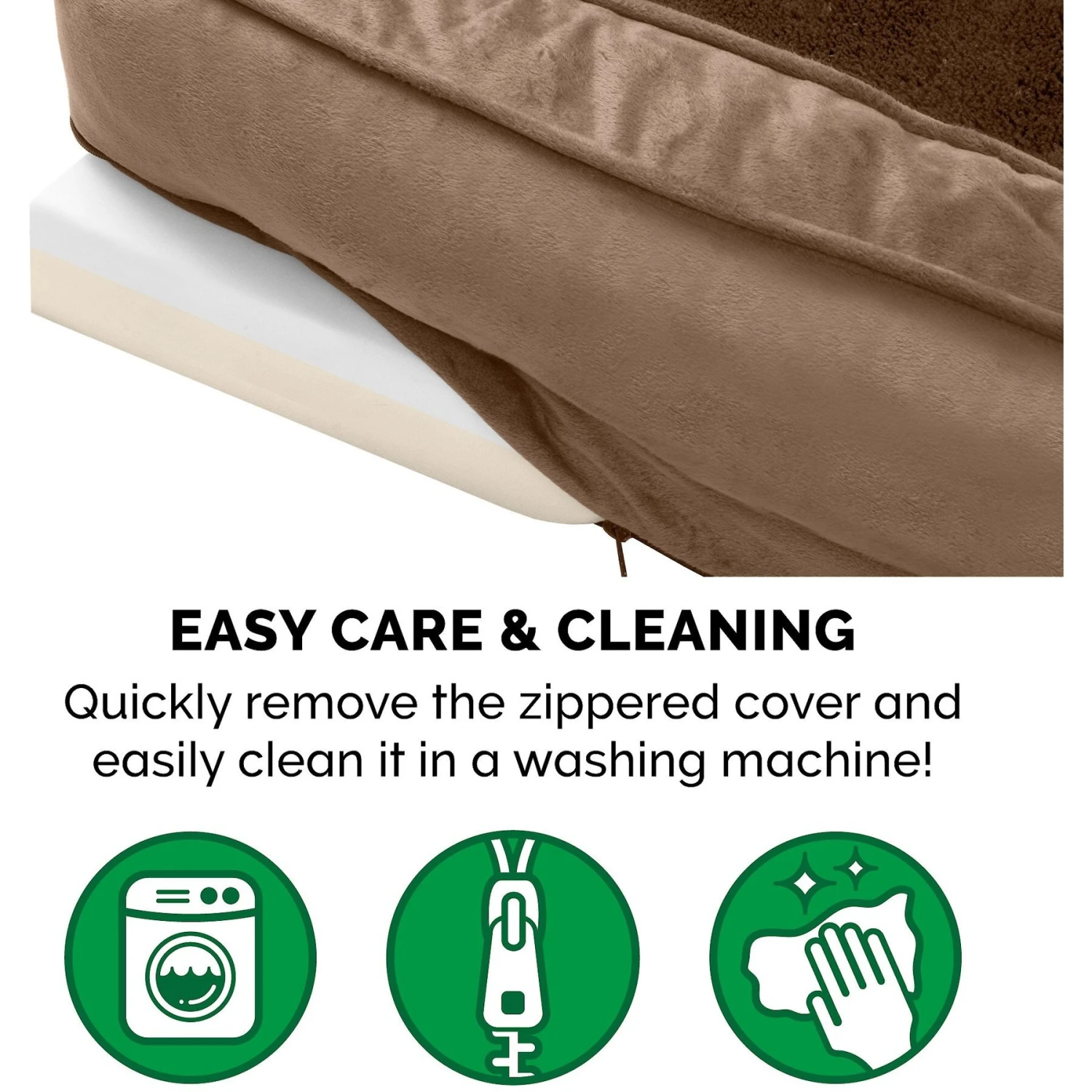 FurHaven Plush & Velvet Memory Foam Comfy Couch Dog & Cat Bed 10 FurHaven Plush & Velvet Memory Foam Comfy Couch Dog & Cat Bed - Image 8