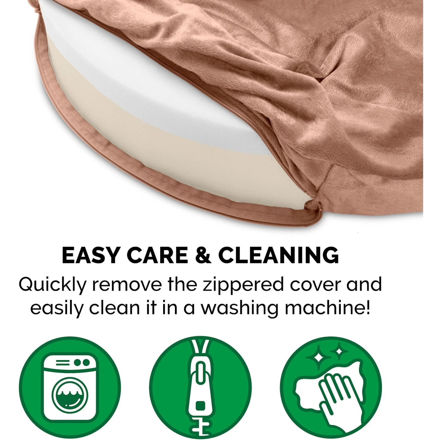 FurHaven Wave Fur & Velvet Memory Foam Snuggery Dog & Cat Bed 10 FurHaven Wave Fur & Velvet Memory Foam Snuggery Dog & Cat Bed - Image 8