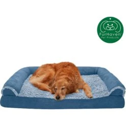 FurHaven Faux Fur & Suede Cooling Gel Sofa Dog & Cat Bed 14 FurHaven Faux Fur & Suede Cooling Gel Sofa Dog & Cat Bed -Blue Buffalo || ROYAL CANIN || Wellness Sales 244475 PT3. AC SS1800 V1606782730