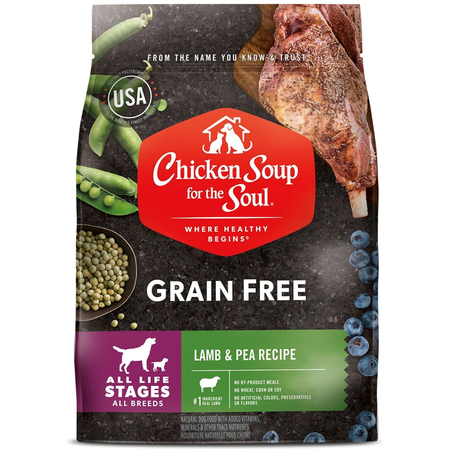 Chicken Soup For The Soul Grain-Free Lamb & Pea Recipe Dry Dog Food 3 Chicken Soup For The Soul Grain-Free Lamb & Pea Recipe Dry Dog Food