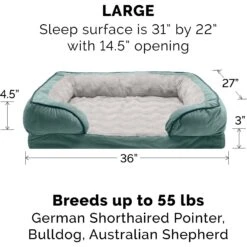 FurHaven Velvet Waves Perfect Comfort Orthopedic Sofa Cat & Dog Bed -Blue Buffalo || ROYAL CANIN || Wellness Sales 244630 PT2. AC SS1800 V1669925902