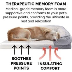 FurHaven Velvet Waves Perfect Comfort Memory Foam Bolster Cat & Dog Bed With Removable Cover -Blue Buffalo || ROYAL CANIN || Wellness Sales 244642 PT6. AC SS1800 V1602829881