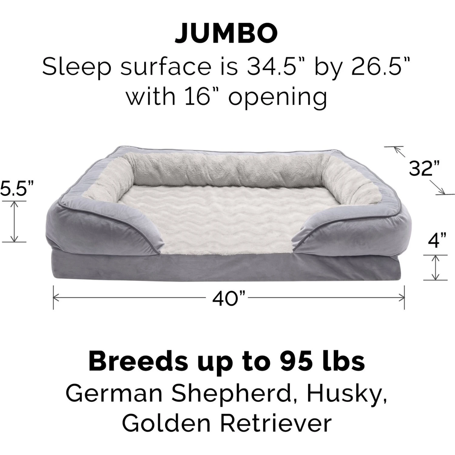 FurHaven Velvet Waves Perfect Comfort Cooling Gel Bolster Cat & Dog Bed With Removable Cover 7 FurHaven Velvet Waves Perfect Comfort Cooling Gel Bolster Cat & Dog Bed With Removable Cover - Image 5