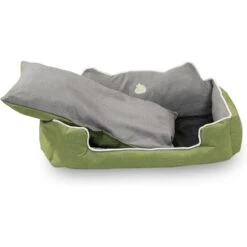 HappyCare Textiles High Back Rectangle Bolster Cat & Dog Bed -Blue Buffalo || ROYAL CANIN || Wellness Sales 245773 PT2. AC SS1800 V1596058254