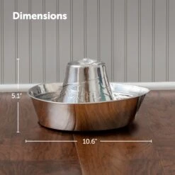 PetSafe Seaside Stainless Steel Cat Water Fountain, 60-oz -Blue Buffalo || ROYAL CANIN || Wellness Sales 247079 PT2. AC SS1800 V1663967510