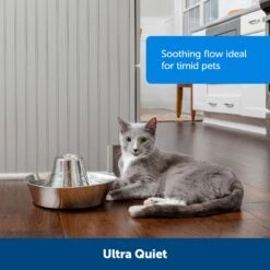 PetSafe Seaside Stainless Steel Cat Water Fountain, 60-oz -Blue Buffalo || ROYAL CANIN || Wellness Sales 247079 PT4. AC SS1800 V1663967934