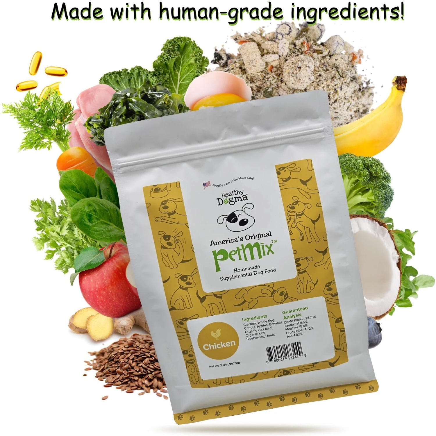 Healthy Dogma PetMix Chicken Dinner Freeze-Dried Supplemental Dog Food 6 Healthy Dogma PetMix Chicken Dinner Freeze-Dried Supplemental Dog Food - Image 4
