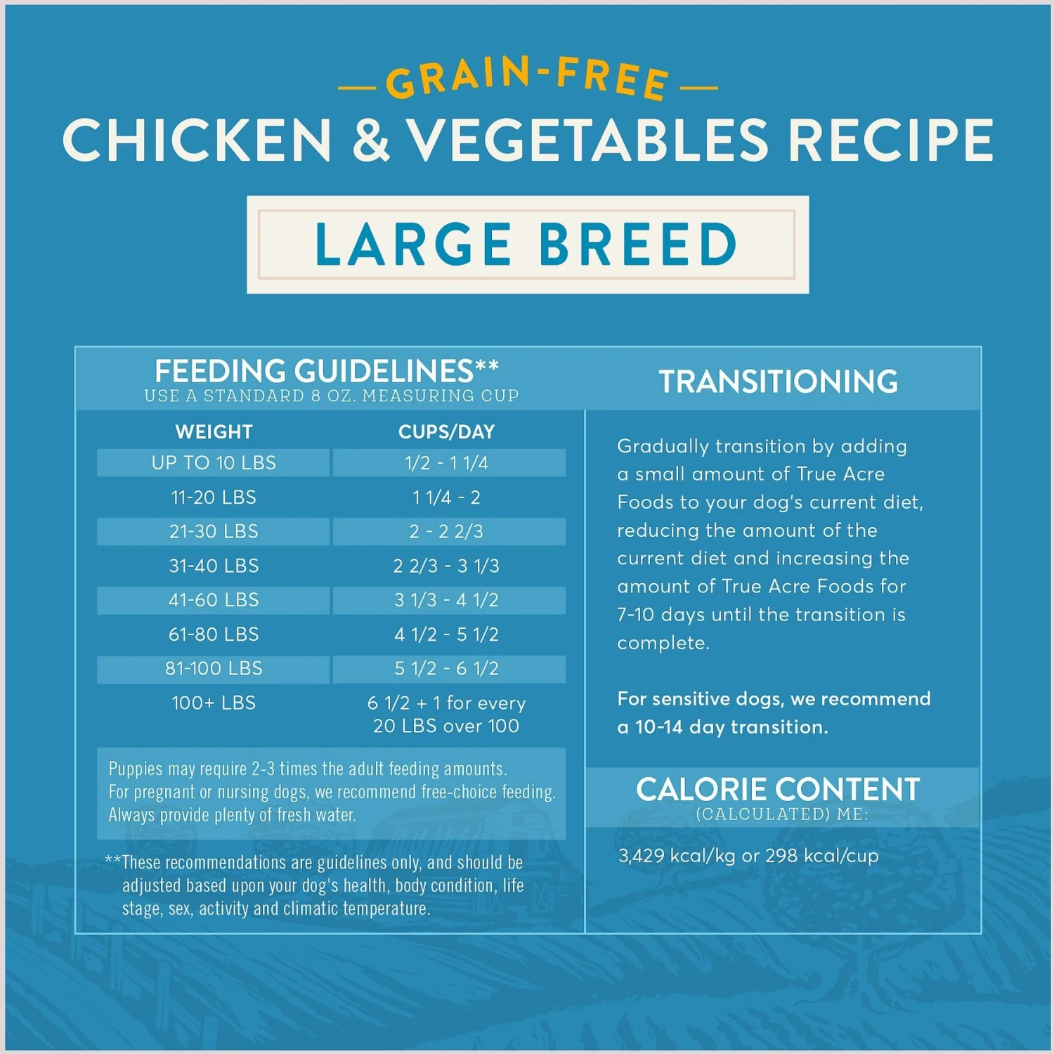 True Acre Foods Large Breed Chicken & Vegetables Recipes Grain-Free Dry Dog Food 7 True Acre Foods Large Breed Chicken & Vegetables Recipes Grain-Free Dry Dog Food - Image 5