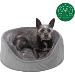 FurHaven Plush & Velvet Orthopedic Bolster Cat & Dog Bed With Removable Cover -Blue Buffalo || ROYAL CANIN || Wellness Sales 250974 PT3. AC SS1800 V1599005792