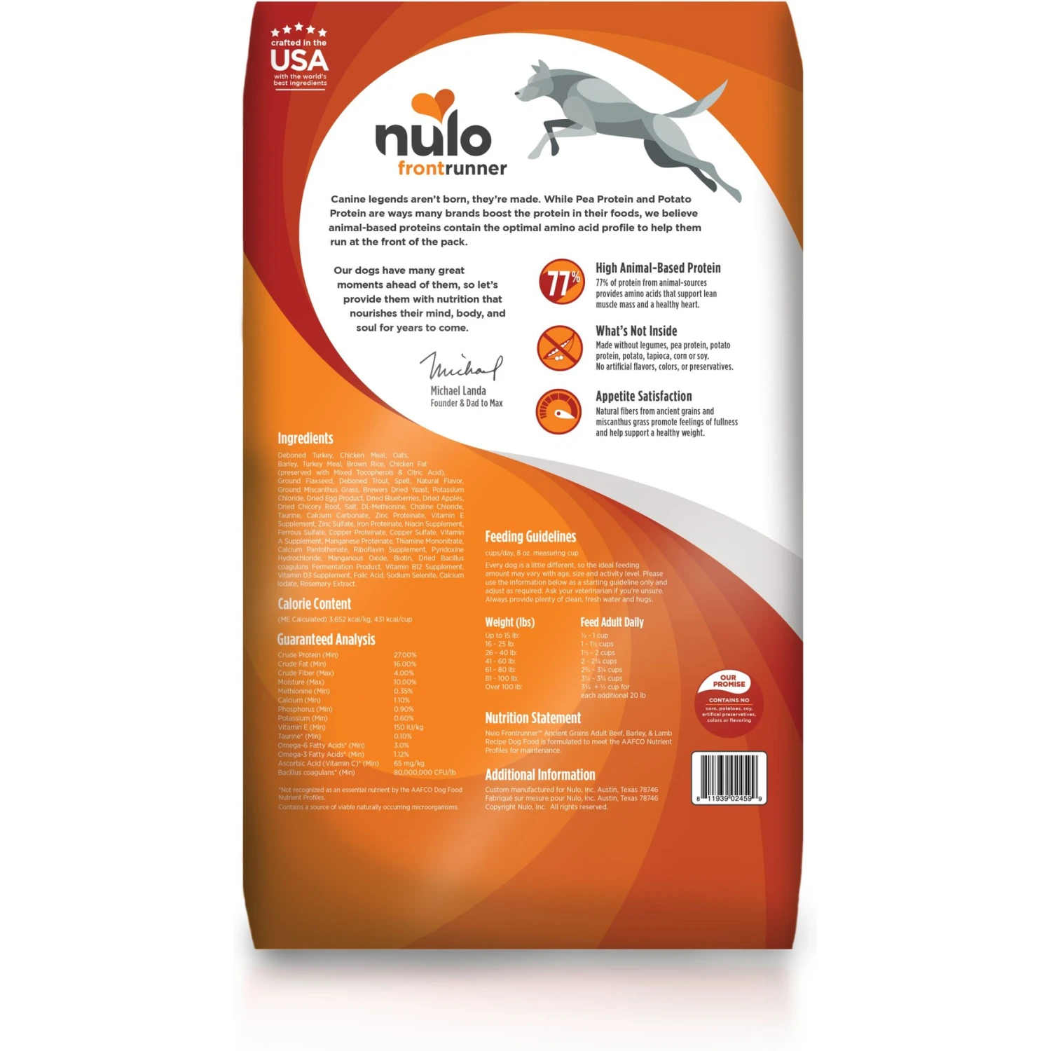 Nulo Frontrunner Ancient Grains Turkey, Trout & Spelt Adult Dry Dog Food 4 Nulo Frontrunner Ancient Grains Turkey, Trout & Spelt Adult Dry Dog Food - Image 2