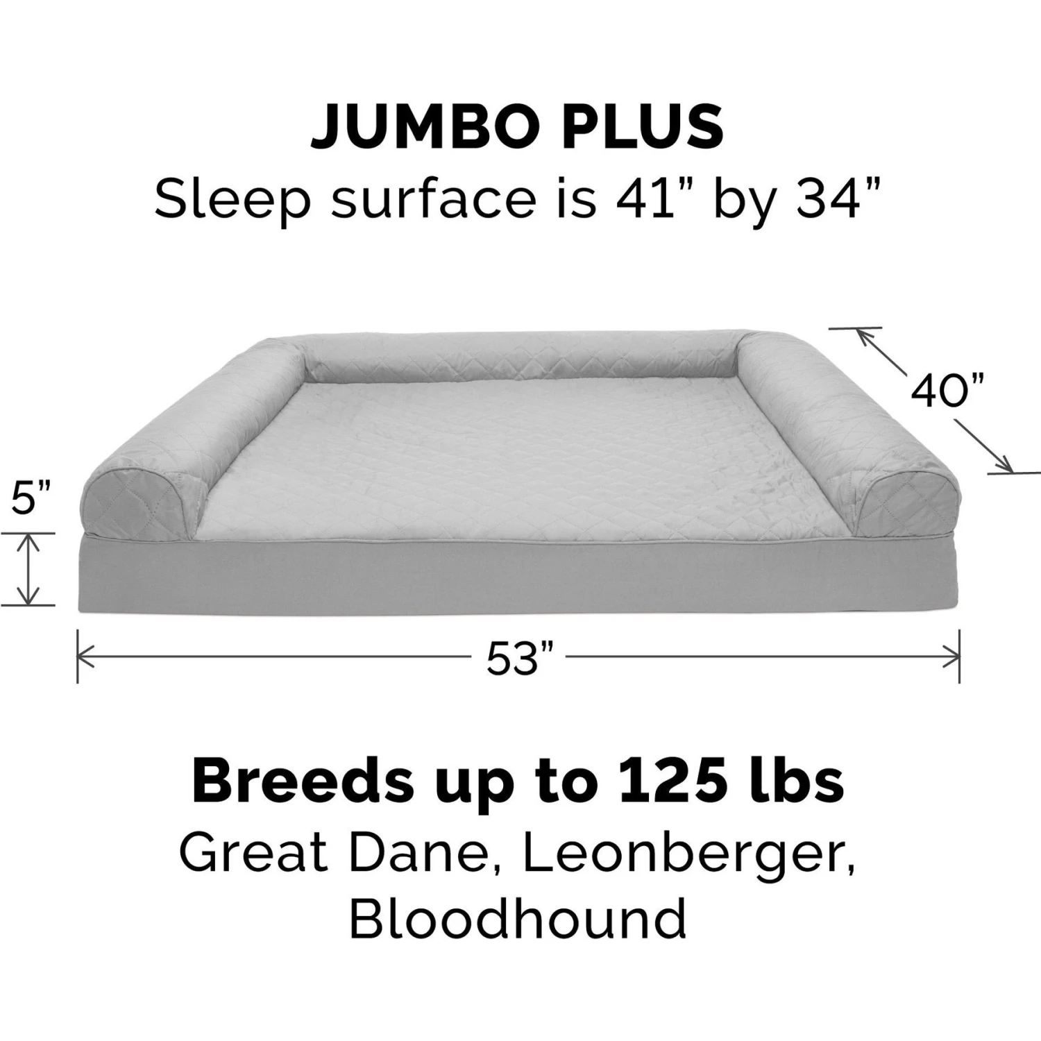 FurHaven Quilted Full Support Orthopedic Sofa Dog & Cat Bed 7 FurHaven Quilted Full Support Orthopedic Sofa Dog & Cat Bed - Image 5