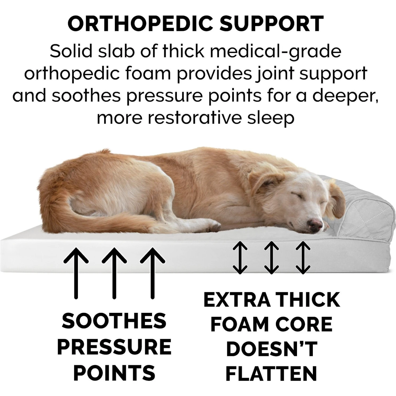 FurHaven Quilted Full Support Orthopedic Sofa Dog & Cat Bed 9 FurHaven Quilted Full Support Orthopedic Sofa Dog & Cat Bed - Image 7