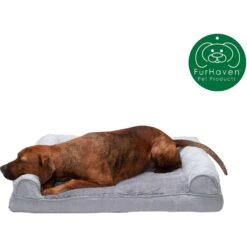 FurHaven Plush & Suede Full Support Orthopedic Sofa Dog & Cat Bed -Blue Buffalo || ROYAL CANIN || Wellness Sales 251847 PT3. AC SS1800 V1599852398