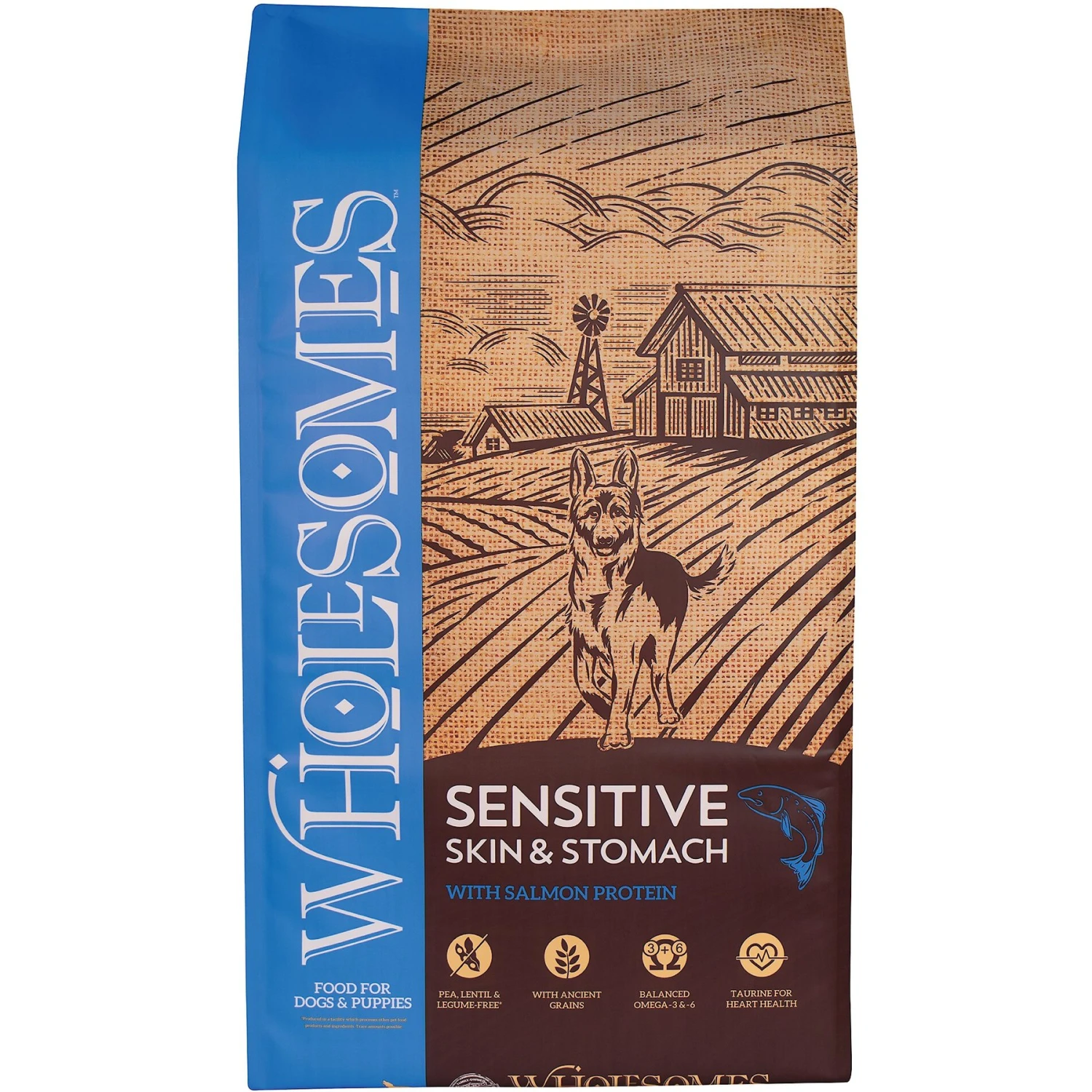 Wholesomes Sensitive Skin & Stomach With Salmon Protein Dry Dog Food, 30-lb Bag 3 Wholesomes Sensitive Skin & Stomach With Salmon Protein Dry Dog Food, 30-lb Bag
