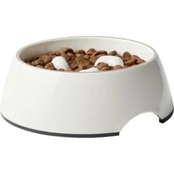 Frisco Melamine Slow Feed Dog & Cat Bowl With Gold Trim -Blue Buffalo || ROYAL CANIN || Wellness Sales 253066 PT3. AC SS1800 V1616597851