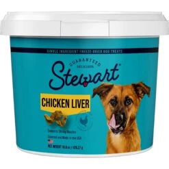 Stewart Chicken Liver Freeze-Dried Raw Dog Treats