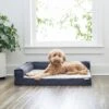 Frisco Faux Felt Orthopedic Corner Sofa Bolster Dog Bed W/Removable Cover -Blue Buffalo || ROYAL CANIN || Wellness Sales 255190 MAIN. AC SS1800 V1616073485