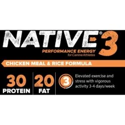 Blue Seal Native Level 3 Dry Dog Food, 40-lb Bag -Blue Buffalo || ROYAL CANIN || Wellness Sales 255270 PT3. AC SS1800 V1602713187