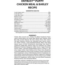 Blue Seal EnTrust Puppy Chicken Meal & Barley Recipe Dry Dog Food -Blue Buffalo || ROYAL CANIN || Wellness Sales 255276 PT2. AC SS1800 V1602716175