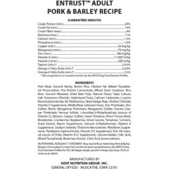 Blue Seal EnTrust Adult Pork Meal & Barley Recipe Dry Dog Food -Blue Buffalo || ROYAL CANIN || Wellness Sales 255280 PT4. AC SS1800 V1602718879