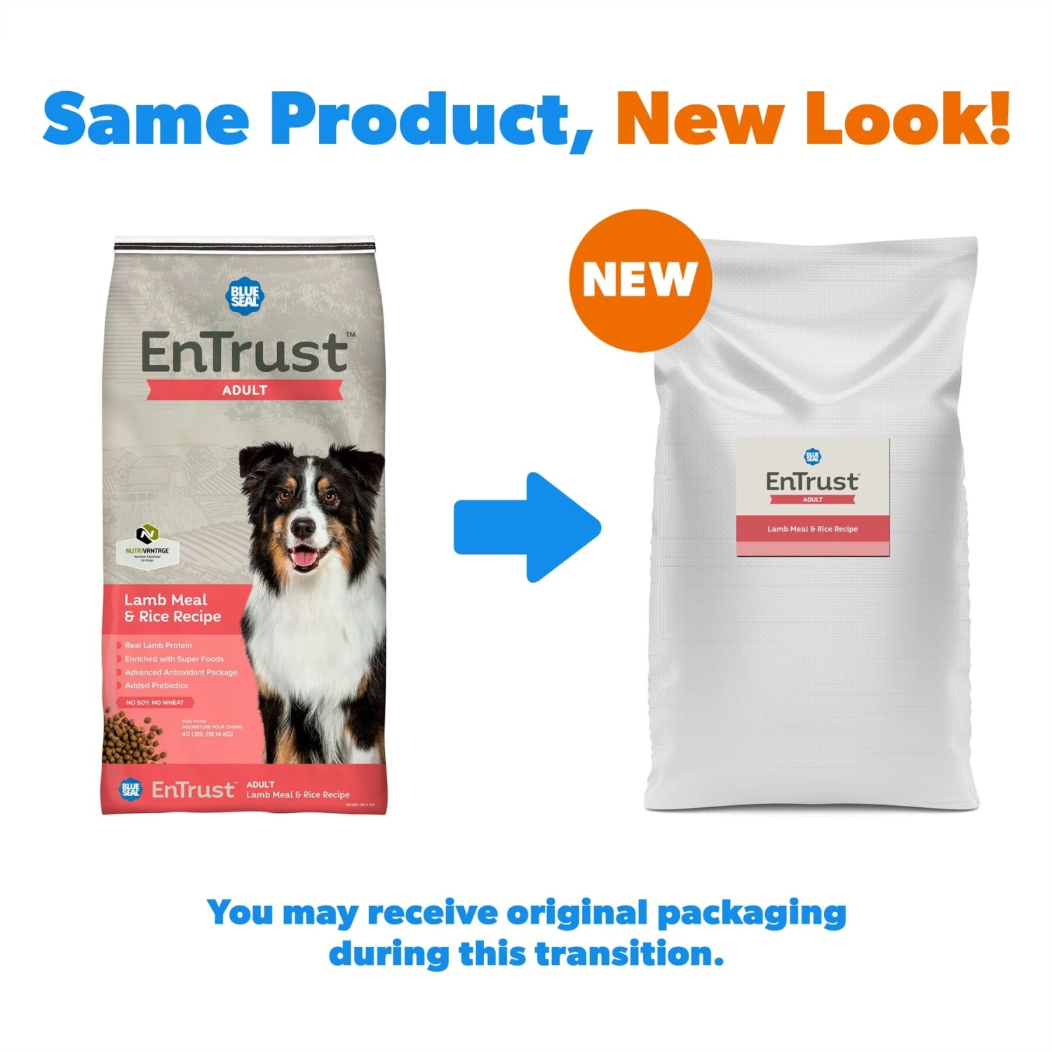 Blue Seal EnTrust Adult Lamb Meal & Rice Recipe Dry Dog Food 4 Blue Seal EnTrust Adult Lamb Meal & Rice Recipe Dry Dog Food - Image 2