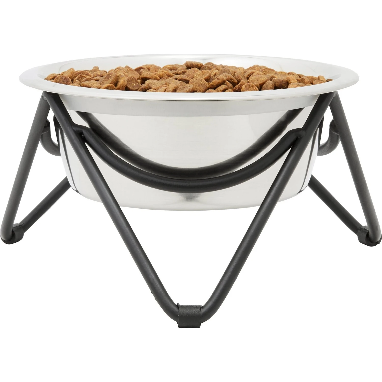 Frisco Triangle Iron Non-Skid Elevated Dog & Cat Bowl 5 Frisco Triangle Iron Non-Skid Elevated Dog & Cat Bowl - Image 3