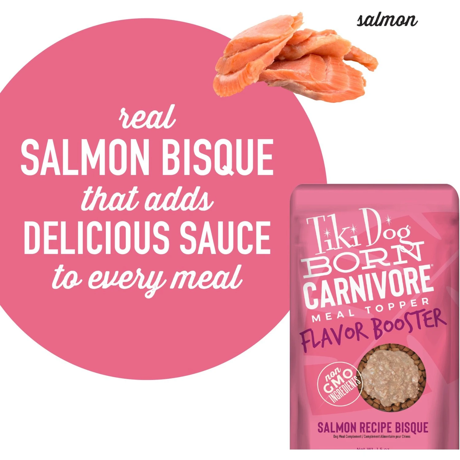 Tiki Dog Born Carnivore Flavor Booster Salmon Bisque Non-GMO Wet Dog Food Topper 8 Tiki Dog Born Carnivore Flavor Booster Salmon Bisque Non-GMO Wet Dog Food Topper - Image 6