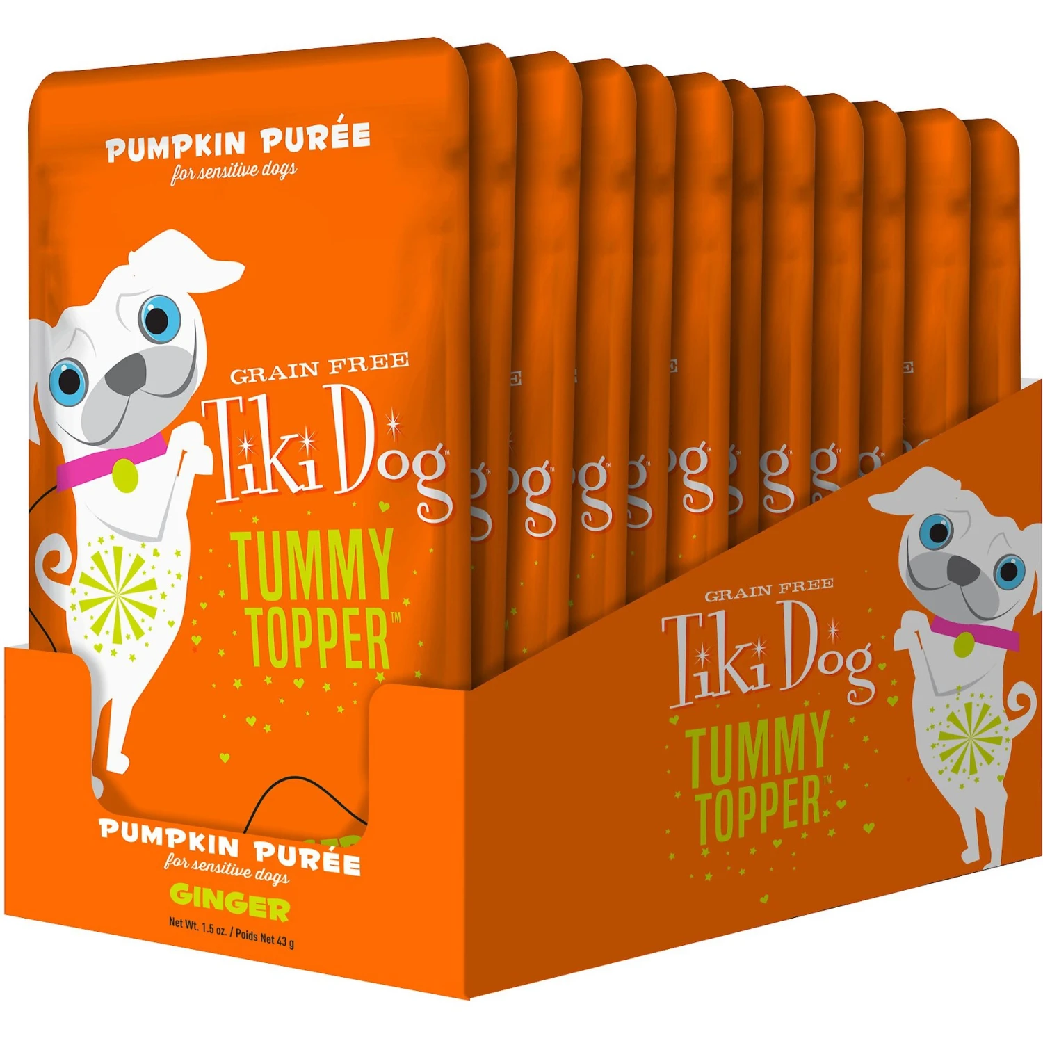 Tiki Dog Tummy Topper Pumpkin & Ginger Puree Grain-Free Wet Dog Food Topper 5 Tiki Dog Tummy Topper Pumpkin & Ginger Puree Grain-Free Wet Dog Food Topper - Image 3