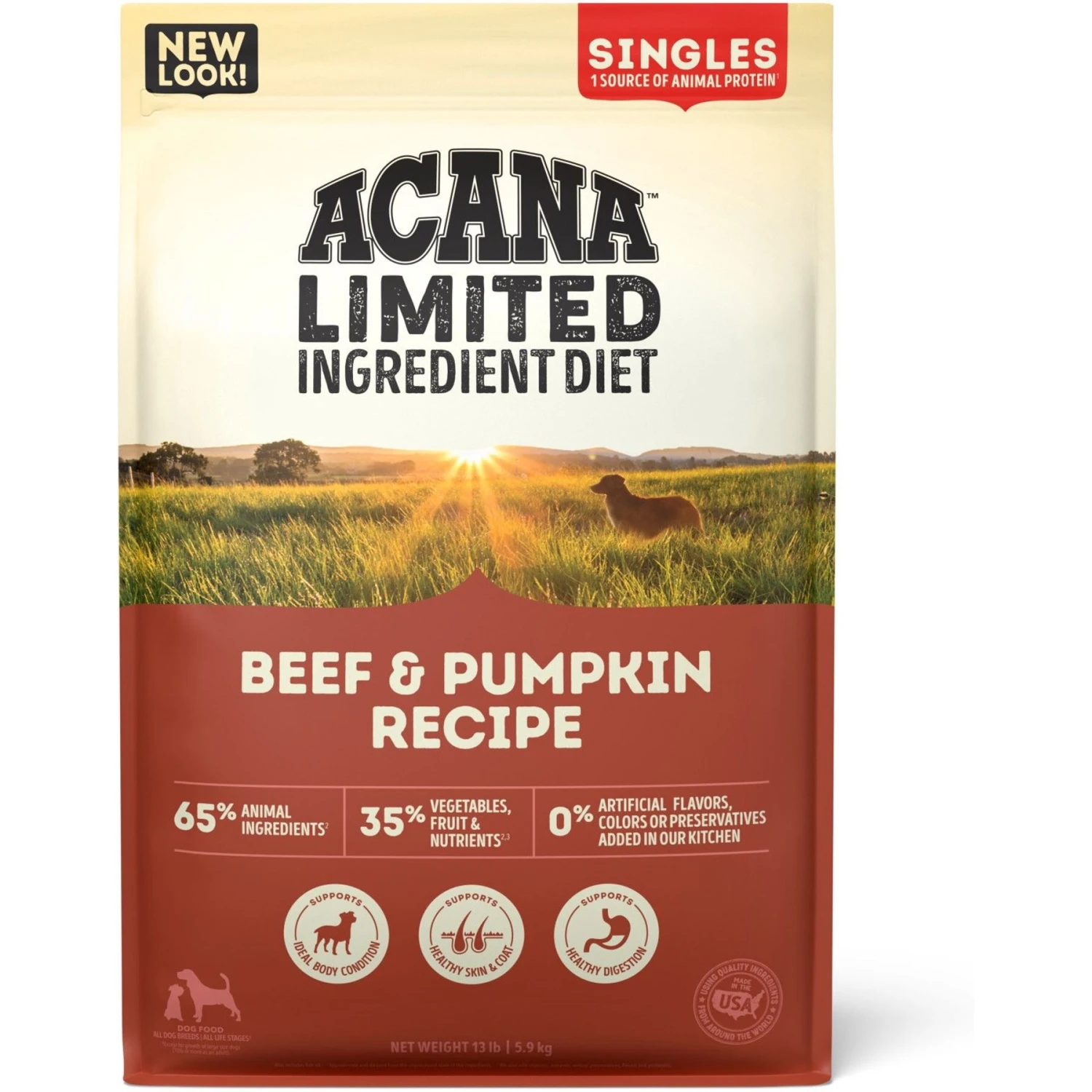 ACANA Singles Limited Ingredient Diet Beef & Pumpkin Recipe Grain-Free Dry Dog Food 3 ACANA Singles Limited Ingredient Diet Beef & Pumpkin Recipe Grain-Free Dry Dog Food