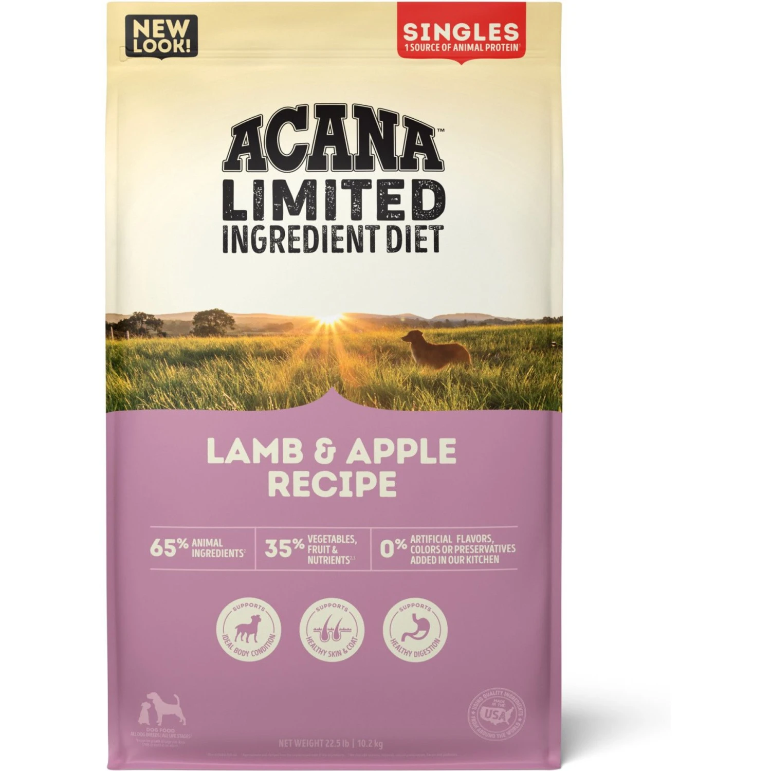 ACANA Singles Limited Ingredient Diet Lamb & Apple Recipe Grain-Free Dry Dog Food 3 ACANA Singles Limited Ingredient Diet Lamb & Apple Recipe Grain-Free Dry Dog Food