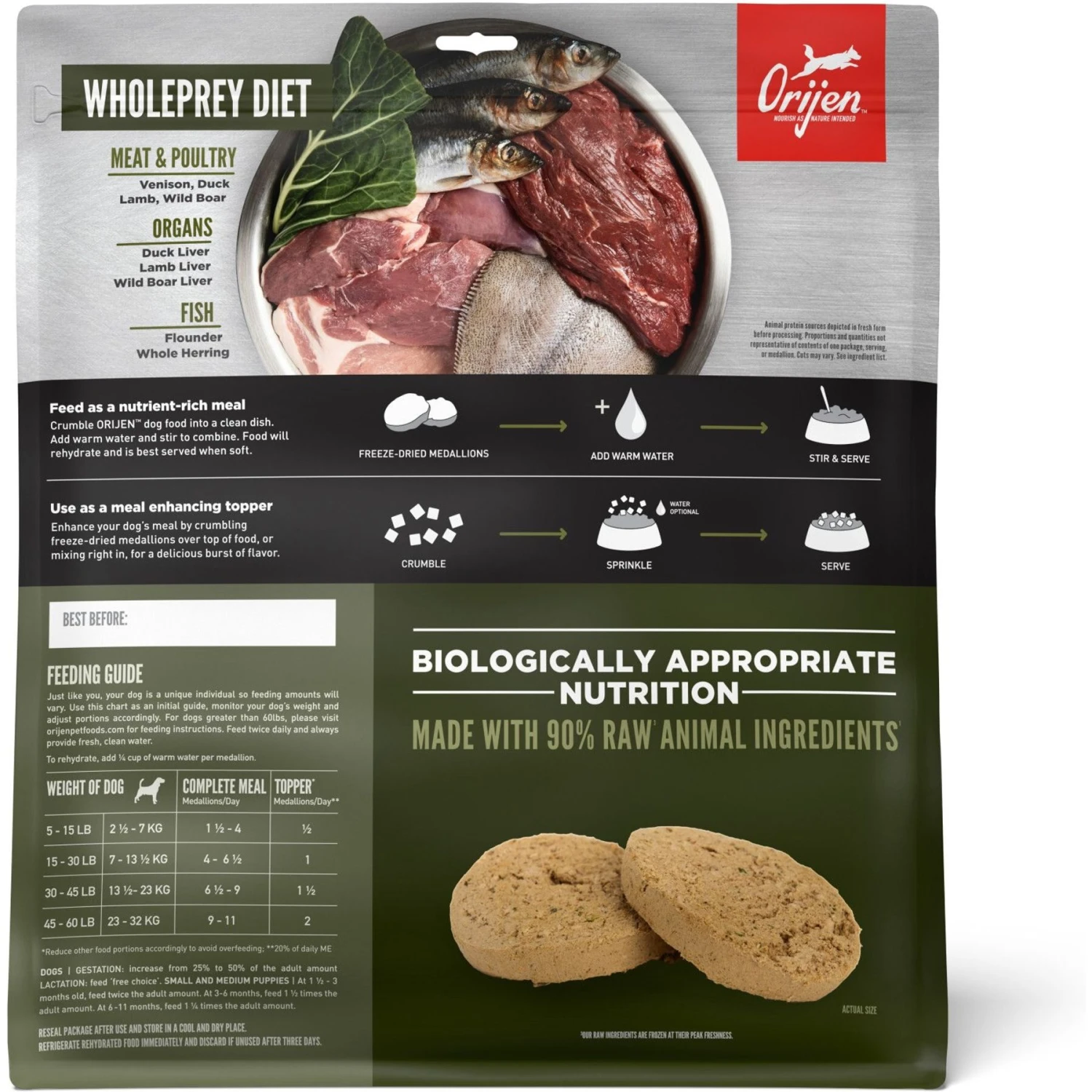 ORIJEN Tundra Grain-Free Freeze-Dried Dog Food & Topper 4 ORIJEN Tundra Grain-Free Freeze-Dried Dog Food & Topper - Image 2