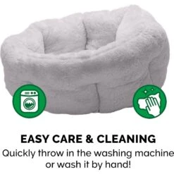 FurHaven Luxury Faux Fur Self-Warming Hi-Lo Donut Cat & Dog Bed -Blue Buffalo || ROYAL CANIN || Wellness Sales 262932 PT6. AC SS1800 V1606825338