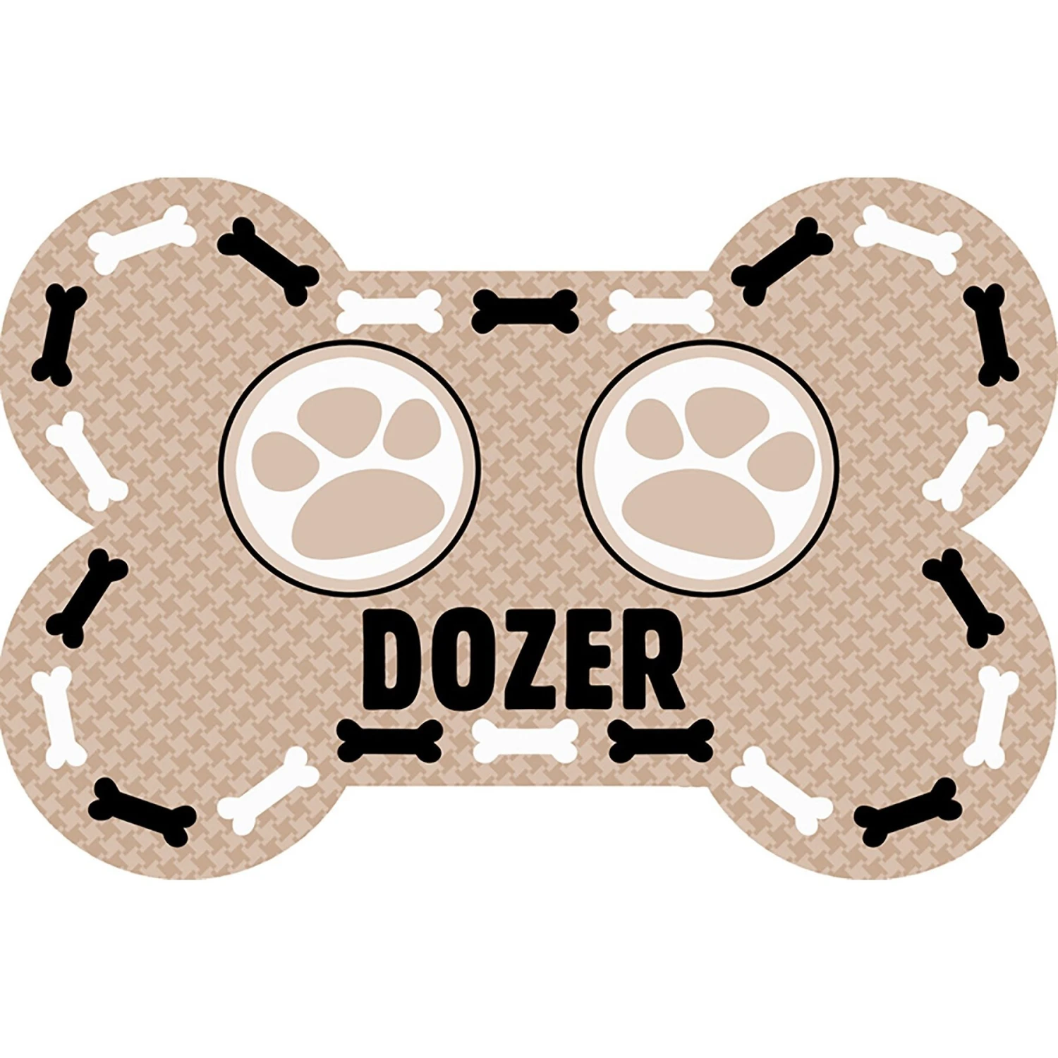 Bungalow Flooring Dog Bone Bowls Personalized Dog Placemat 3 Bungalow Flooring Dog Bone Bowls Personalized Dog Placemat