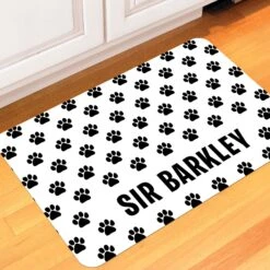 Bungalow Flooring Paw Print Personalized Floor Mat -Blue Buffalo || ROYAL CANIN || Wellness Sales 263760 PT3. AC SS1800 V1615516610