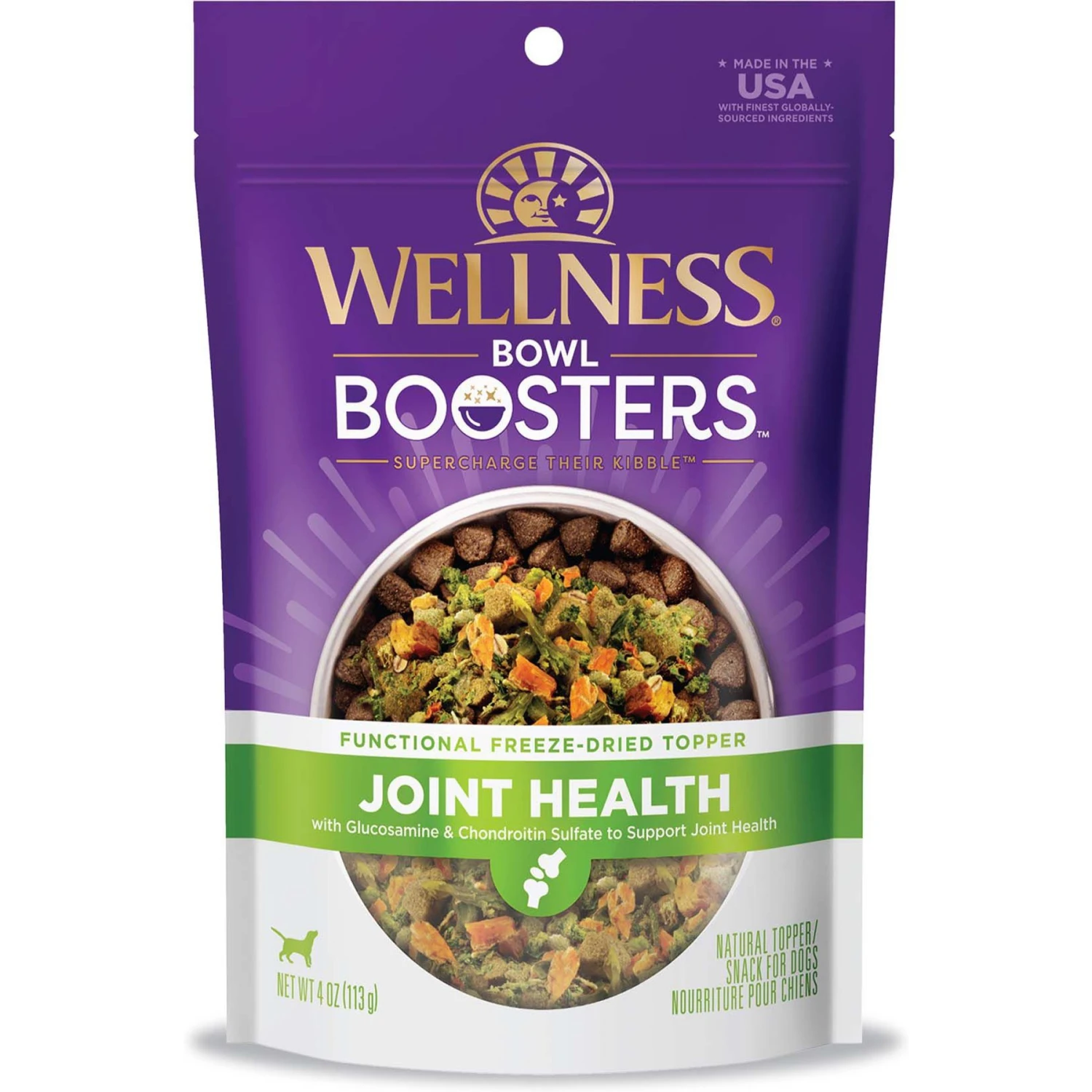 Wellness CORE Bowl Boosters Joint Health Adult Dry Dog Food Topper, 4-oz Bag 3 Wellness CORE Bowl Boosters Joint Health Adult Dry Dog Food Topper, 4-oz Bag