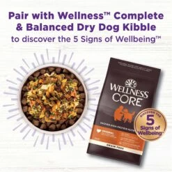Wellness CORE Bowl Boosters Skin & Coat Dry Dog Food Topper, 4-oz Bag -Blue Buffalo || ROYAL CANIN || Wellness Sales 264871 PT5. AC SS1800 V1703709257