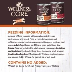 Wellness CORE Digestive Health Chicken & Beef Pate Variety Pack Grain-Free Wet Dog Food -Blue Buffalo || ROYAL CANIN || Wellness Sales 264888 PT7. AC SS1800 V1623197551