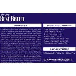 Dr. Gary's Best Breed Holistic Chicken With Vegetables & Herbs Dry Dog Food -Blue Buffalo || ROYAL CANIN || Wellness Sales 265417 PT5. AC SS1800 V1609887456