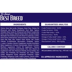 Dr. Gary's Best Breed Holistic Grain-Free Chicken With Fruits & Vegetables Dry Dog Food -Blue Buffalo || ROYAL CANIN || Wellness Sales 265426 PT2. AC SS1800 V1609887751