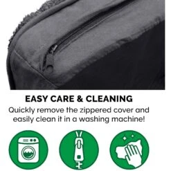 FurHaven Snuggle Deluxe Pillow Cat & Dog Bed With Removable Cover -Blue Buffalo || ROYAL CANIN || Wellness Sales 265740 PT5. AC SS1800 V1609372050