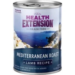 Health Extension Mediterranean Roast Lamb Recipe Grain-Free Wet Dog Food, 12.5-oz Can, Case Of 12