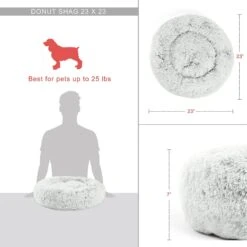 Best Friends By Sheri The Original Calming Donut Dog Bed & Throw Dog Blanket -Blue Buffalo || ROYAL CANIN || Wellness Sales 266248 PT4. AC SS1800 V1610490153