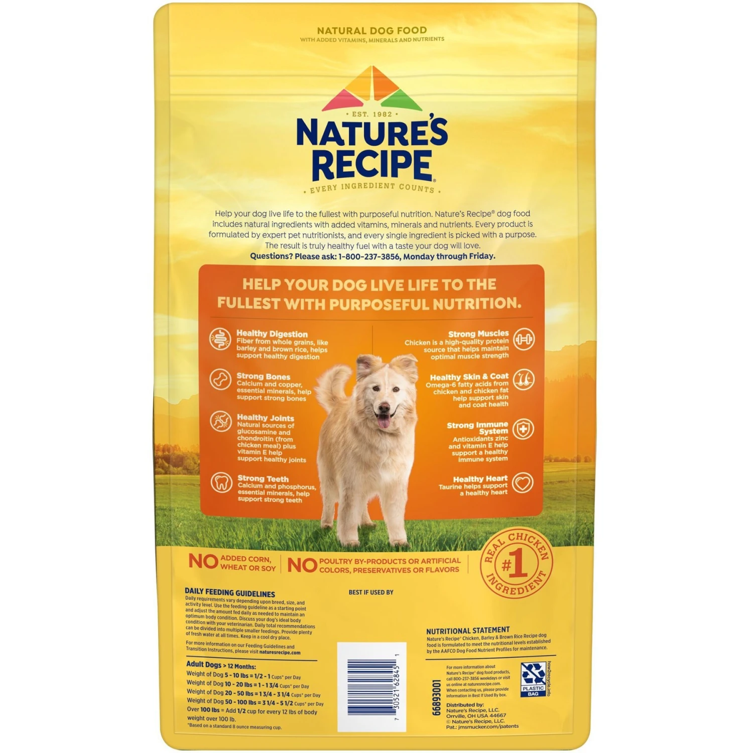 Nature's Recipe Adult Chicken, Barley & Brown Rice Recipe Dry Dog Food 5 Nature's Recipe Adult Chicken, Barley & Brown Rice Recipe Dry Dog Food - Image 3