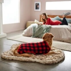 Frisco Dog & Cat Cozy Polar Fleece PJs, Red Plaid -Blue Buffalo || ROYAL CANIN || Wellness Sales 268510 PT8. AC SS1800 V1629757631