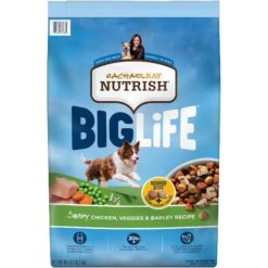 Rachael Ray Nutrish Big Life Large Breed Savory Chicken, Veggies & Barley Recipe Dry Dog Food